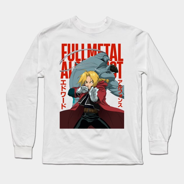 Fullmetal Alchemist brother Long Sleeve T-Shirt by KokkaiBlack